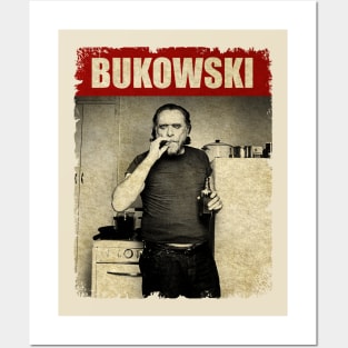 Charles Bukowski - NEW RETRO STYLE Posters and Art